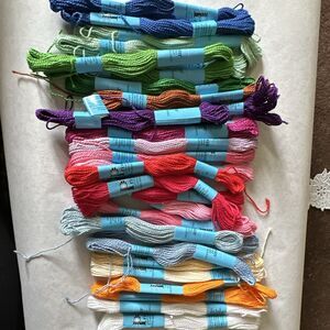 IRIS Craft Thread Cotton Embroidery Floss Skeins Lot Multicolor Mixed Colors